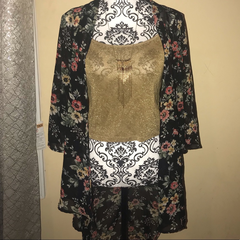 Sheer, Floral Kimono